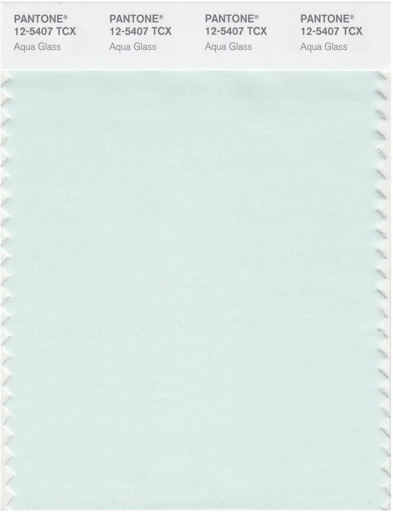 Pantone Smart 12-5407 TCX Color Swatch Card | Aqua Glass
