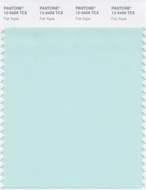 Pantone Smart 12-5409 TCX Color Swatch Card | Fair Aqua