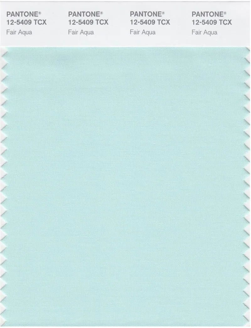 Pantone Smart 12-5409 TCX Color Swatch Card | Fair Aqua