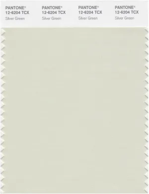 Pantone Smart 12-6204 TCX Color Swatch Card | Silver Green