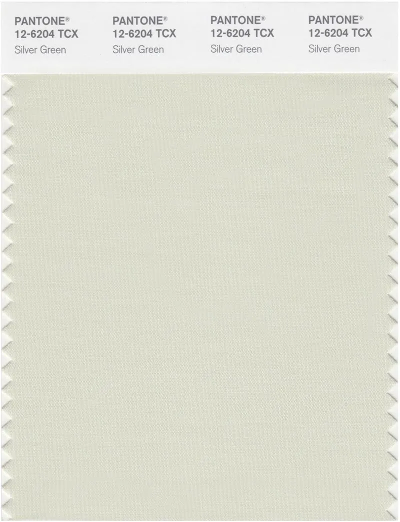 Pantone Smart 12-6204 TCX Color Swatch Card | Silver Green