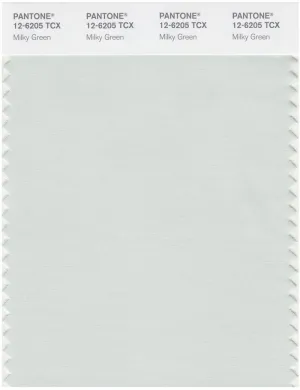 Pantone Smart 12-6205 TCX Color Swatch Card | Milky Green