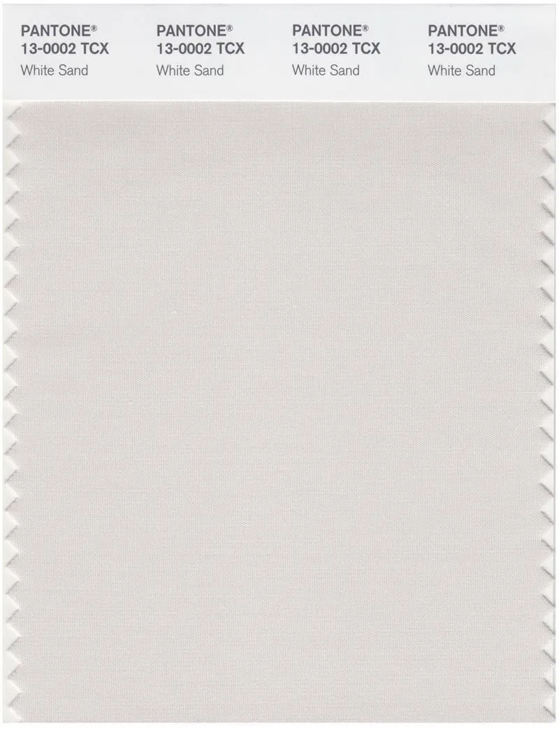 Pantone Smart 13-0002 TCX Color Swatch Card | White Sand