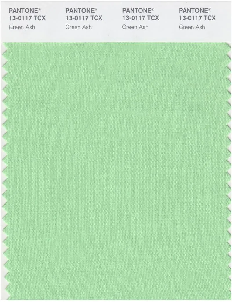 Pantone Smart 13-0117 TCX Color Swatch Card | Green Ash