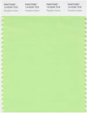 Pantone Smart 13-0220 TCX Color Swatch Card | Paradise Green