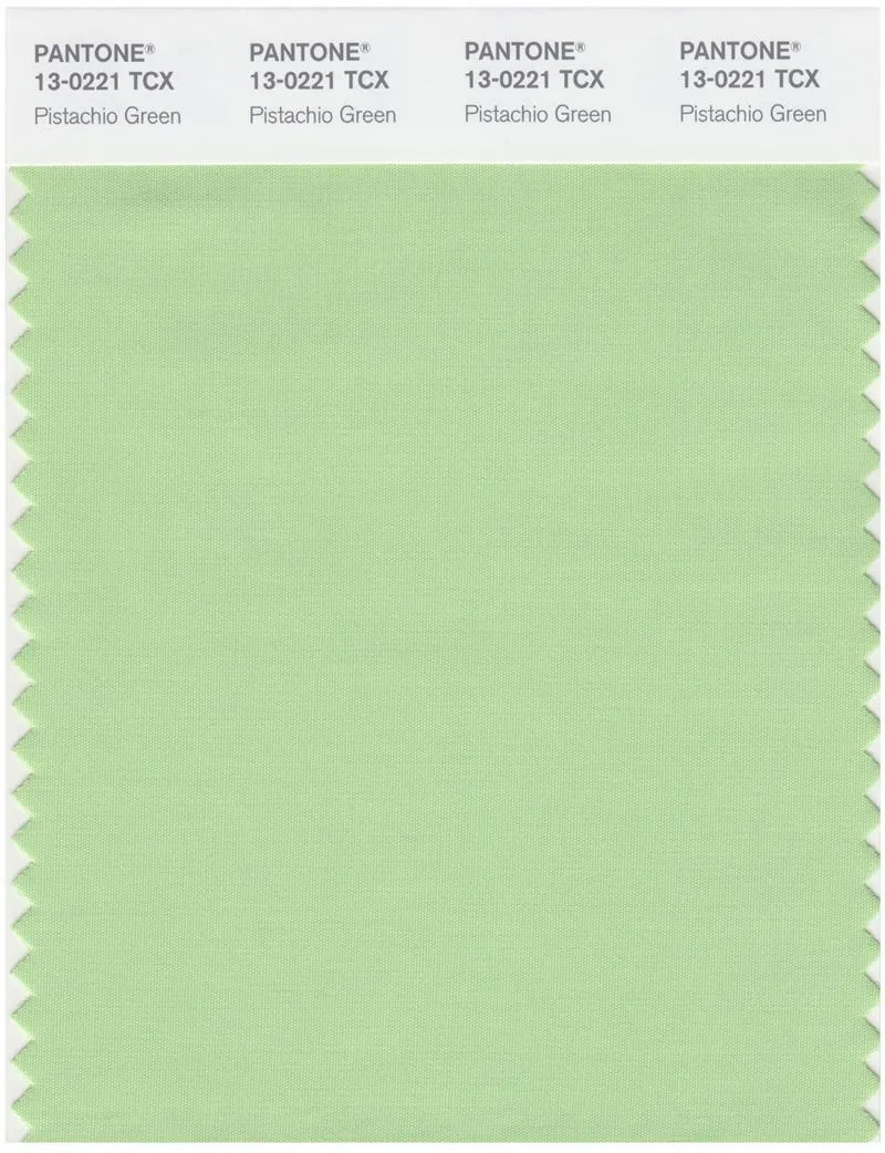 Pantone Smart 13-0221 TCX Color Swatch Card | Pistachio Green