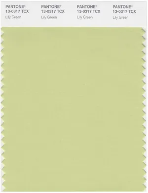 Pantone Smart 13-0317 TCX Color Swatch Card | Lily Green