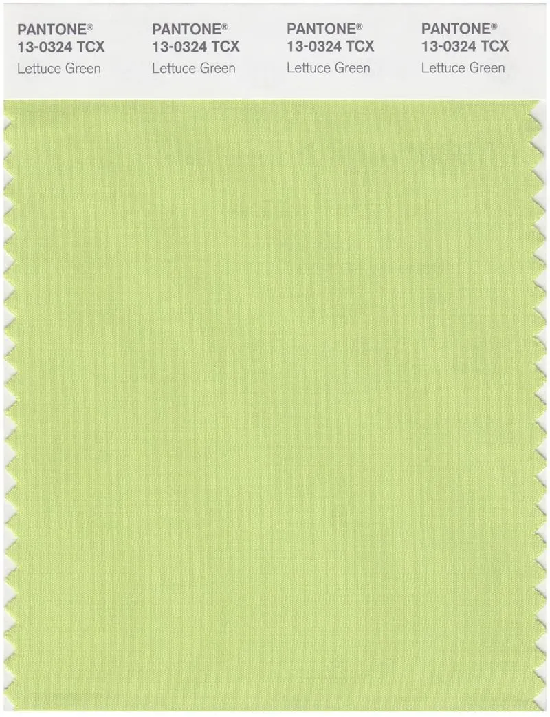 Pantone Smart 13-0324 TCX Color Swatch Card | Lettuce Green
