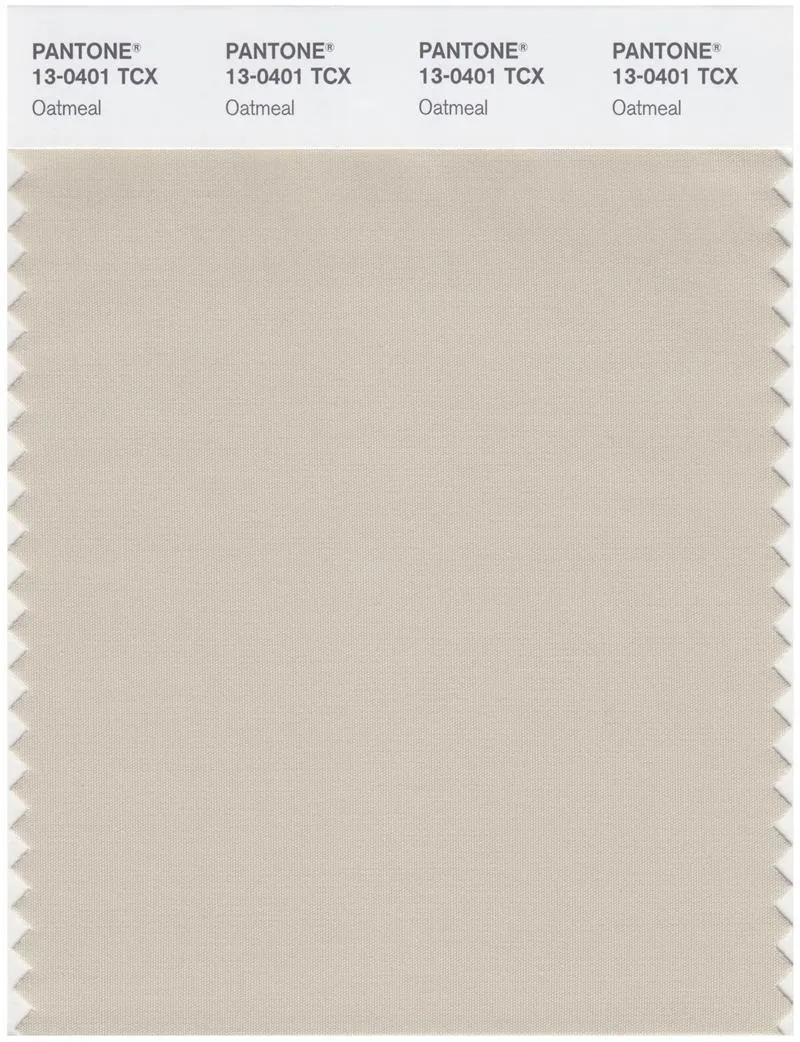 Pantone Smart 13-0401 TCX Color Swatch Card | Oatmeal