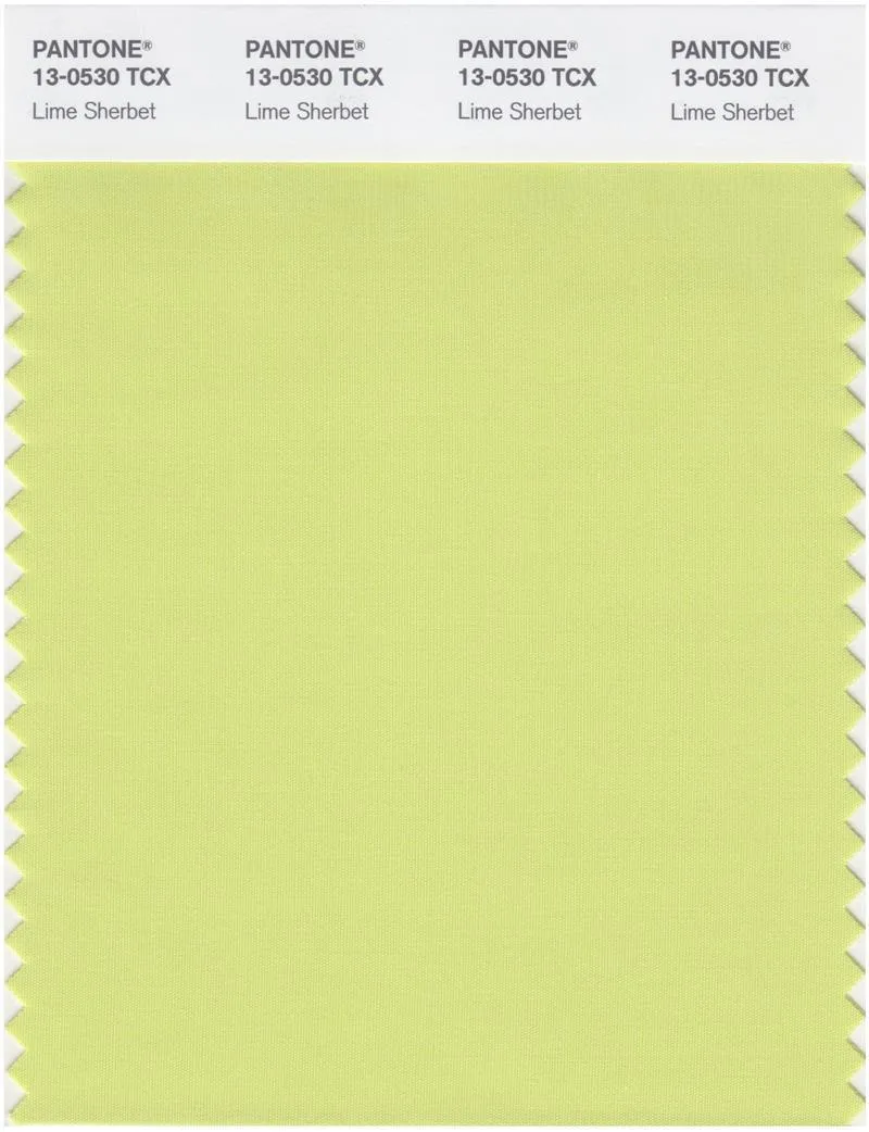 Pantone Smart 13-0530 TCX Color Swatch Card | Lime Sherbet