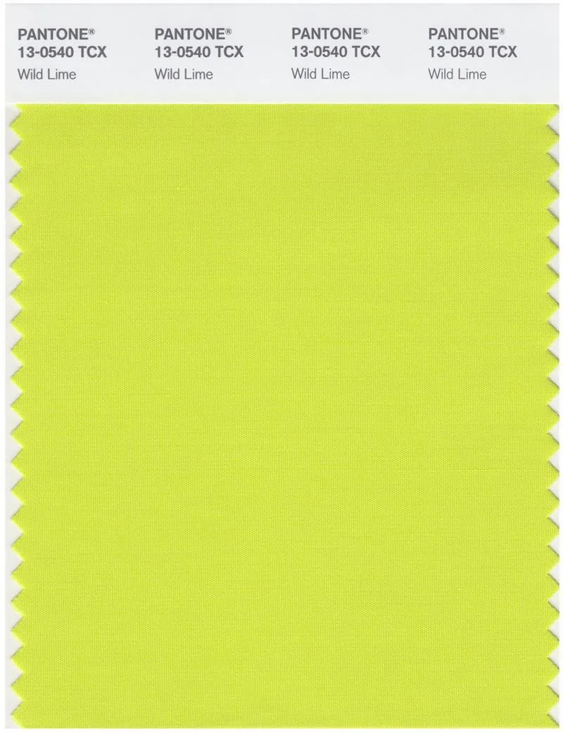 Pantone Smart 13-0540 TCX Color Swatch Card | Wild Lime