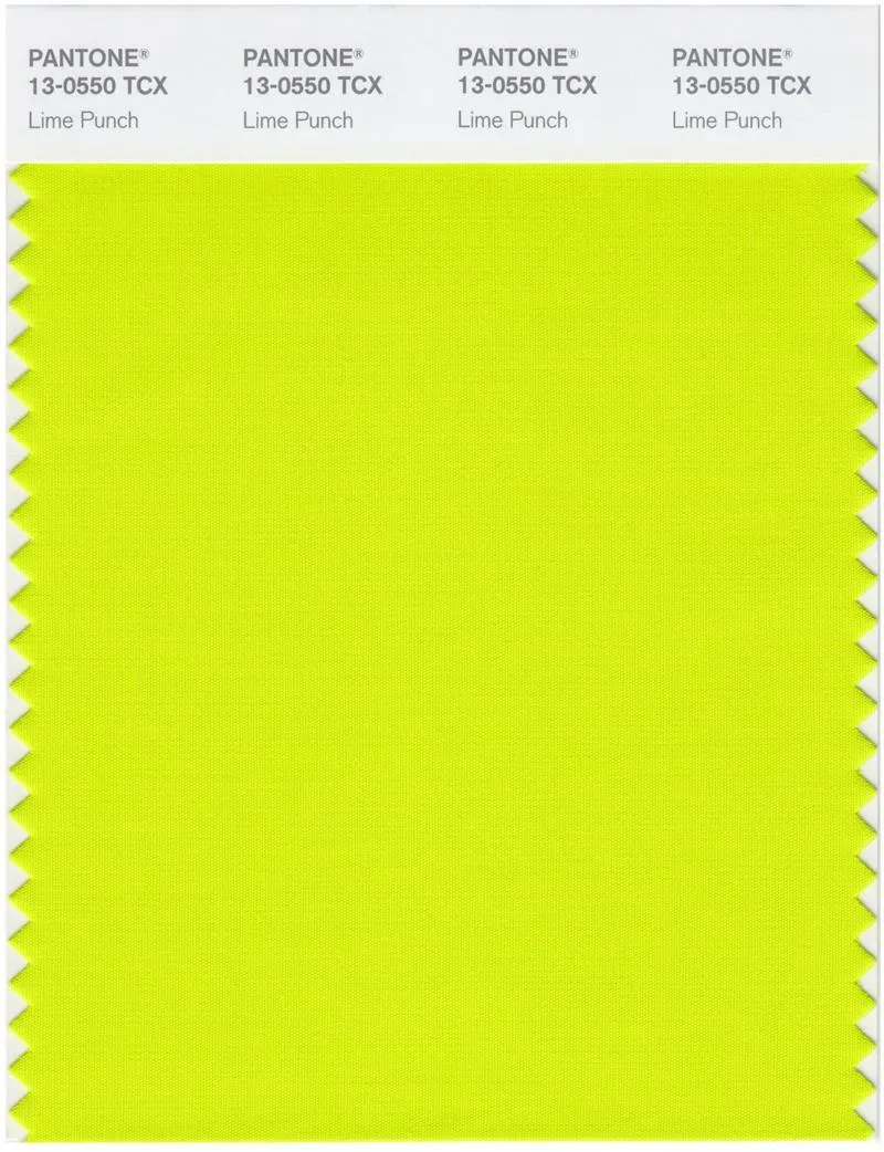 Pantone Smart 13-0550 TCX Color Swatch Card | Lime Punch