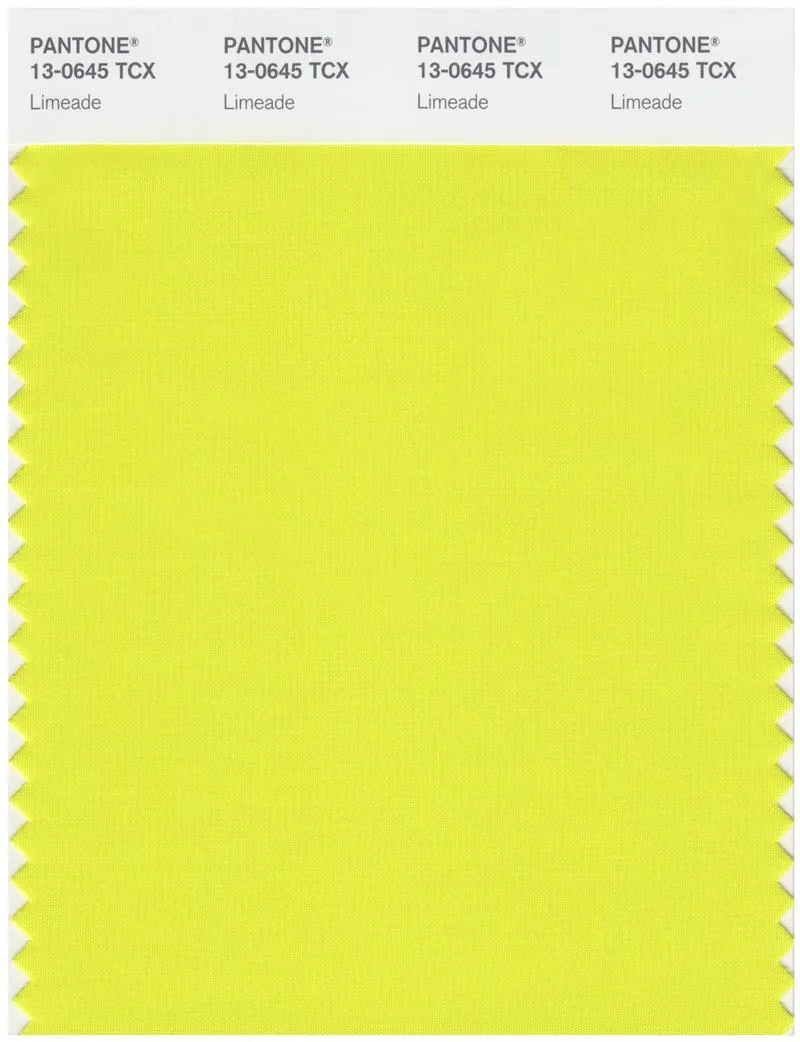 Pantone Smart 13-0645 TCX Color Swatch Card | Limeade