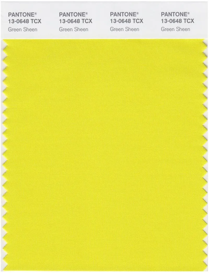 Pantone Smart 13-0648 TCX Color Swatch Card | Green Sheen