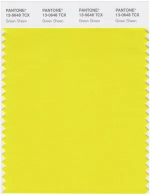Pantone Smart 13-0648 TCX Color Swatch Card | Green Sheen