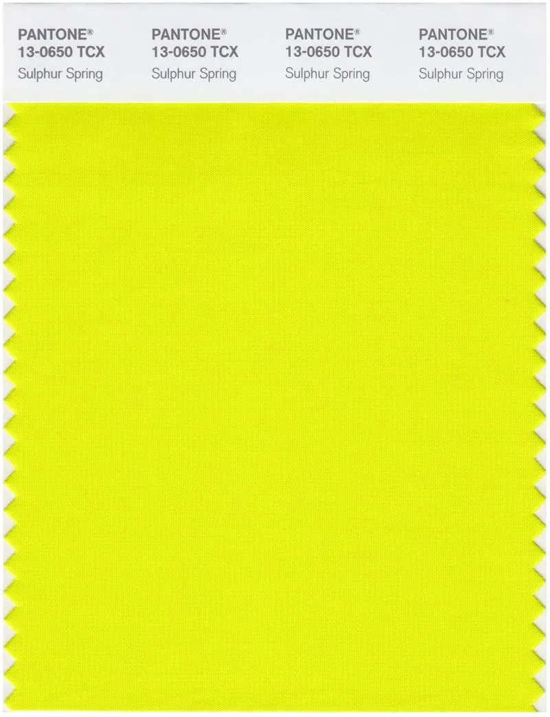 Pantone Smart 13-0650 TCX Color Swatch Card | Sulphur Spring