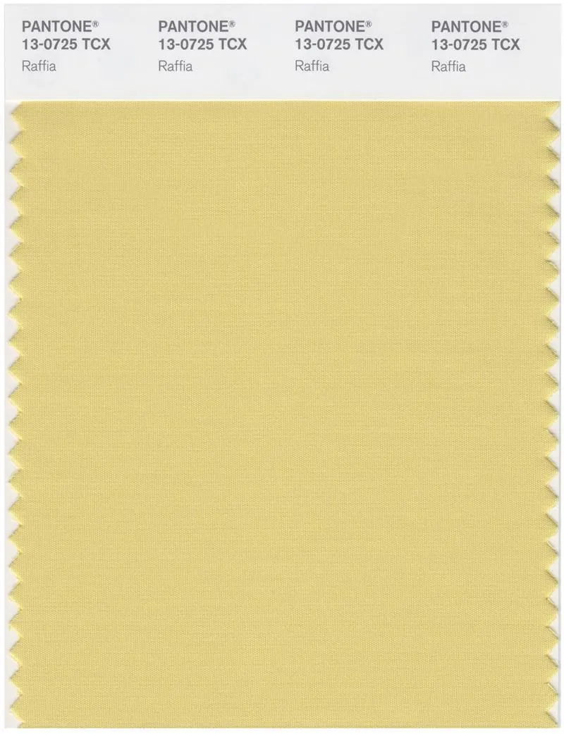 Pantone Smart 13-0725 TCX Color Swatch Card | Raffia
