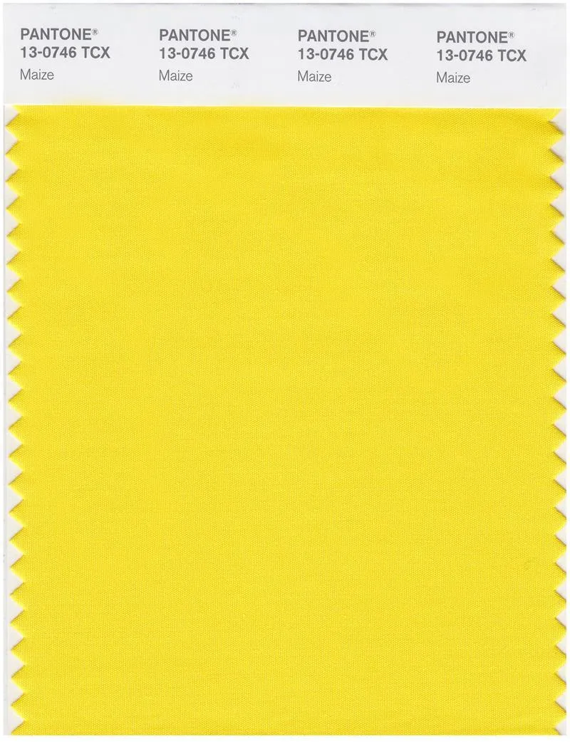 Pantone Smart 13-0746 TCX Color Swatch Card | Maize