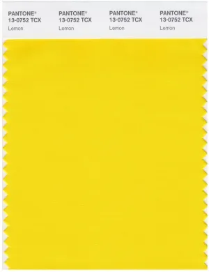 Pantone Smart 13-0752 TCX Color Swatch Card | Lemon