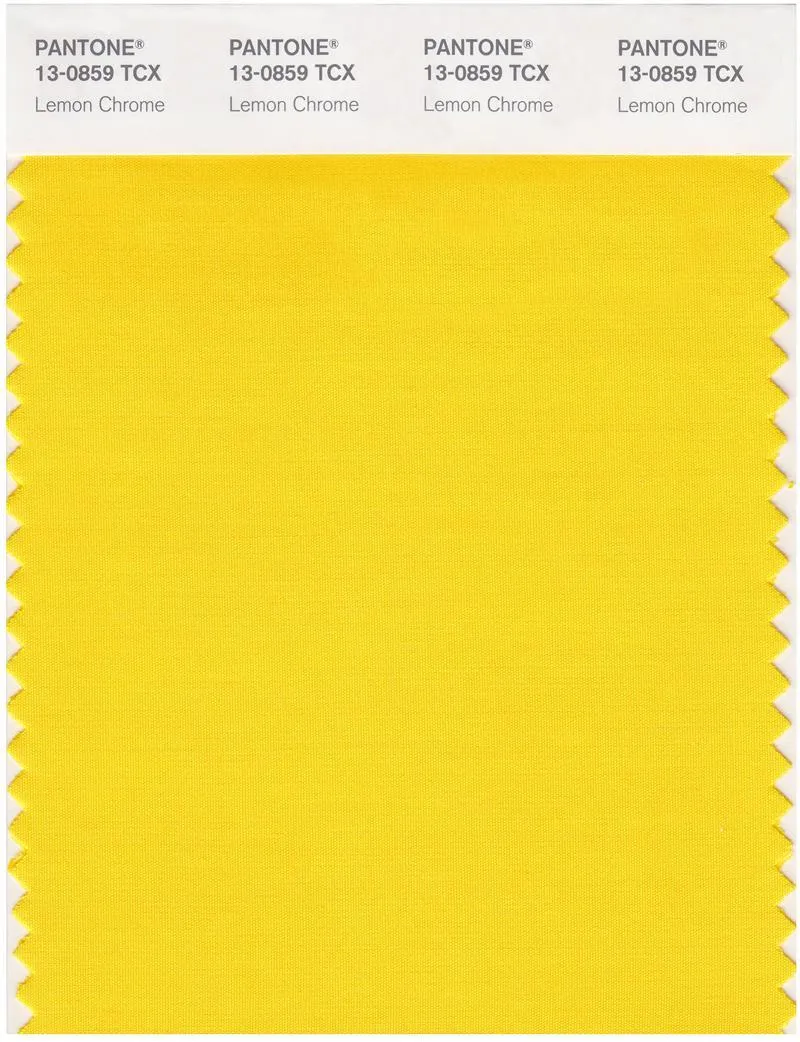 Pantone Smart 13-0859 TCX Color Swatch Card | Lemon Chrome