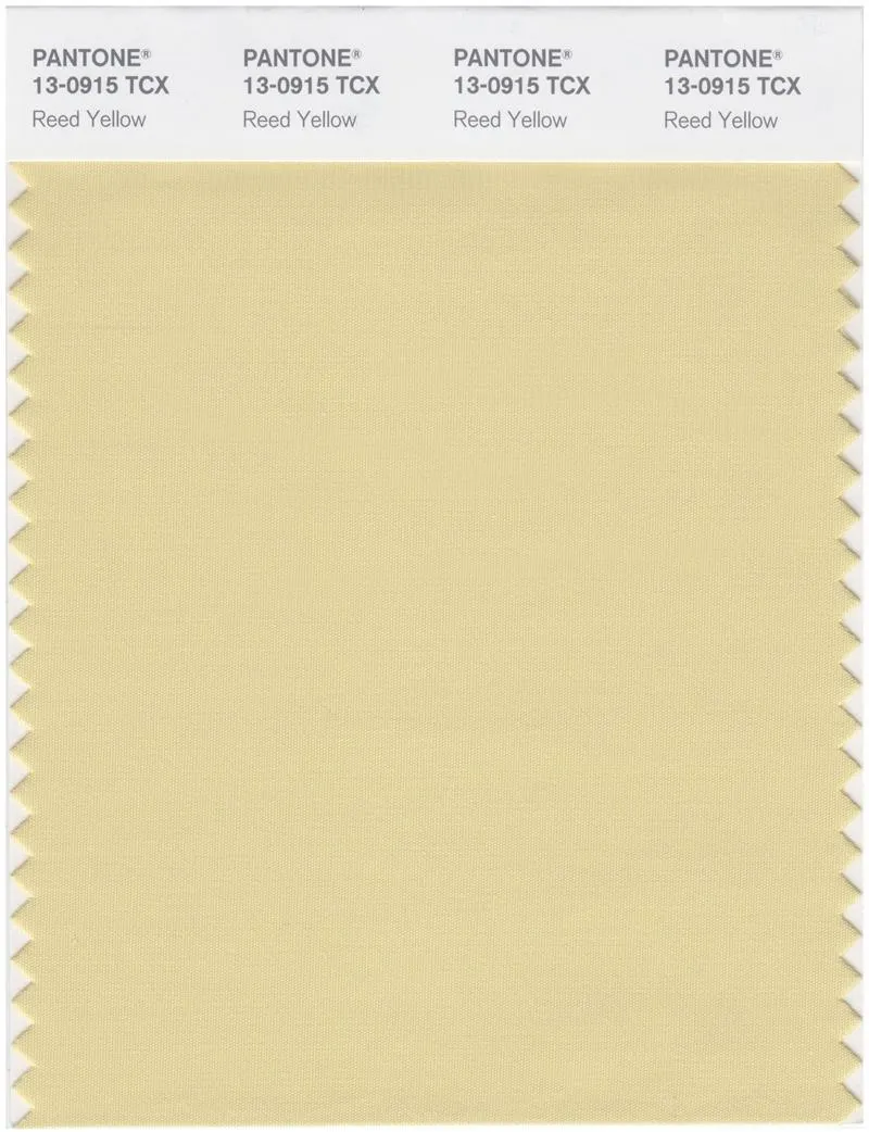 Pantone Smart 13-0915 TCX Color Swatch Card | Reed Yellow