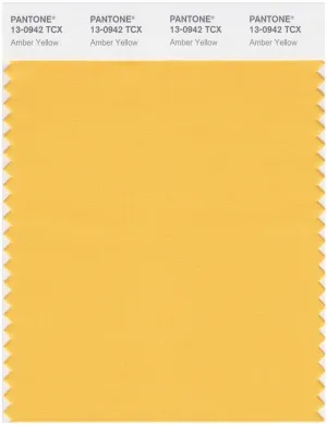 Pantone Smart 13-0942 TCX Color Swatch Card | Amber Yellow