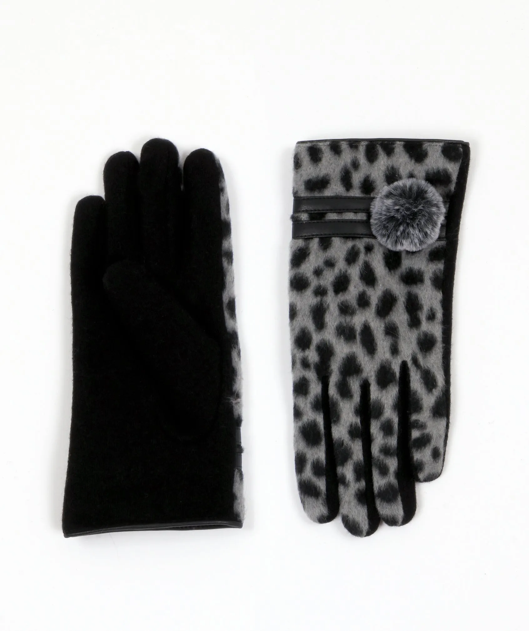 Paulina Gloves - Black/Grey