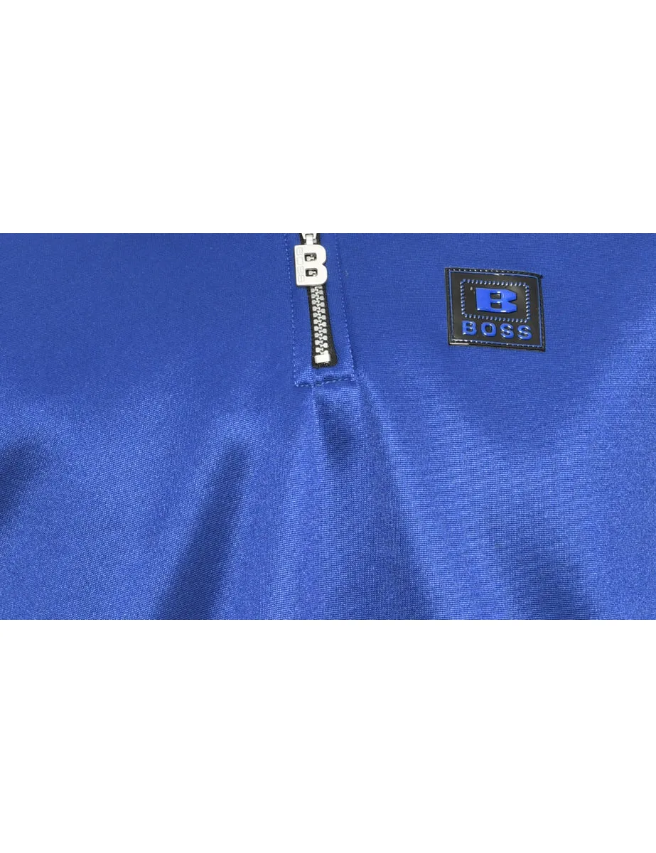 Plain Blue & Black  Sweatshirt - L