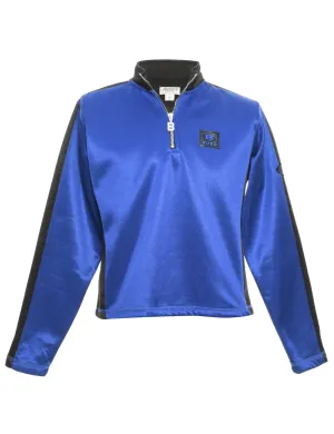 Plain Blue & Black  Sweatshirt - L