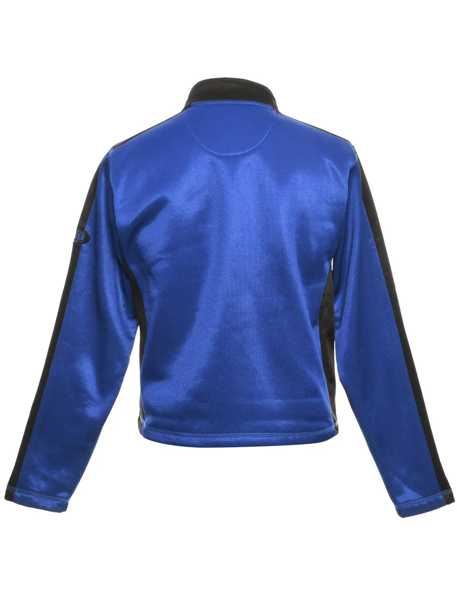 Plain Blue & Black  Sweatshirt - L