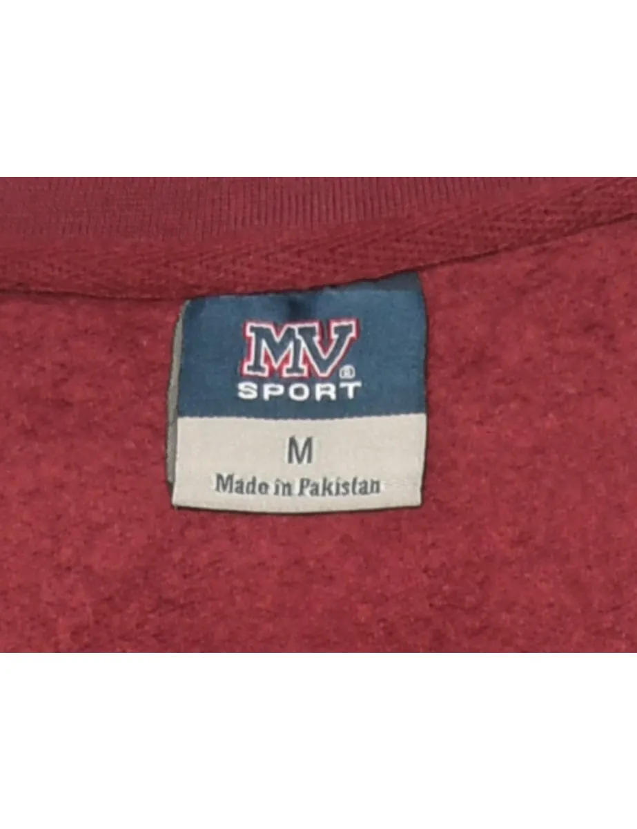 Printed Maroon & Yellow Loyola Sweatshirt - L