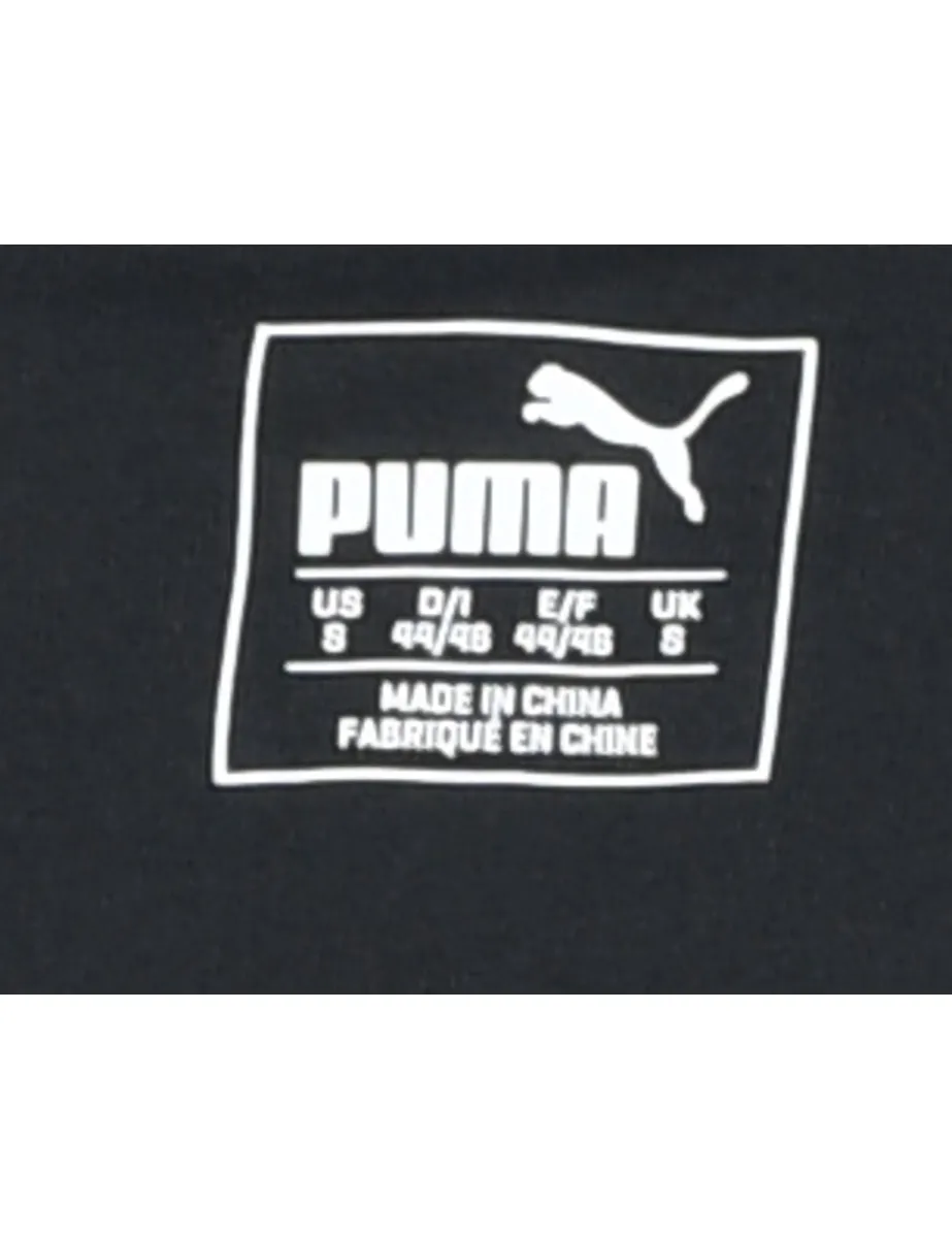 Puma Printed Black & Grey Sweatshirt - S
