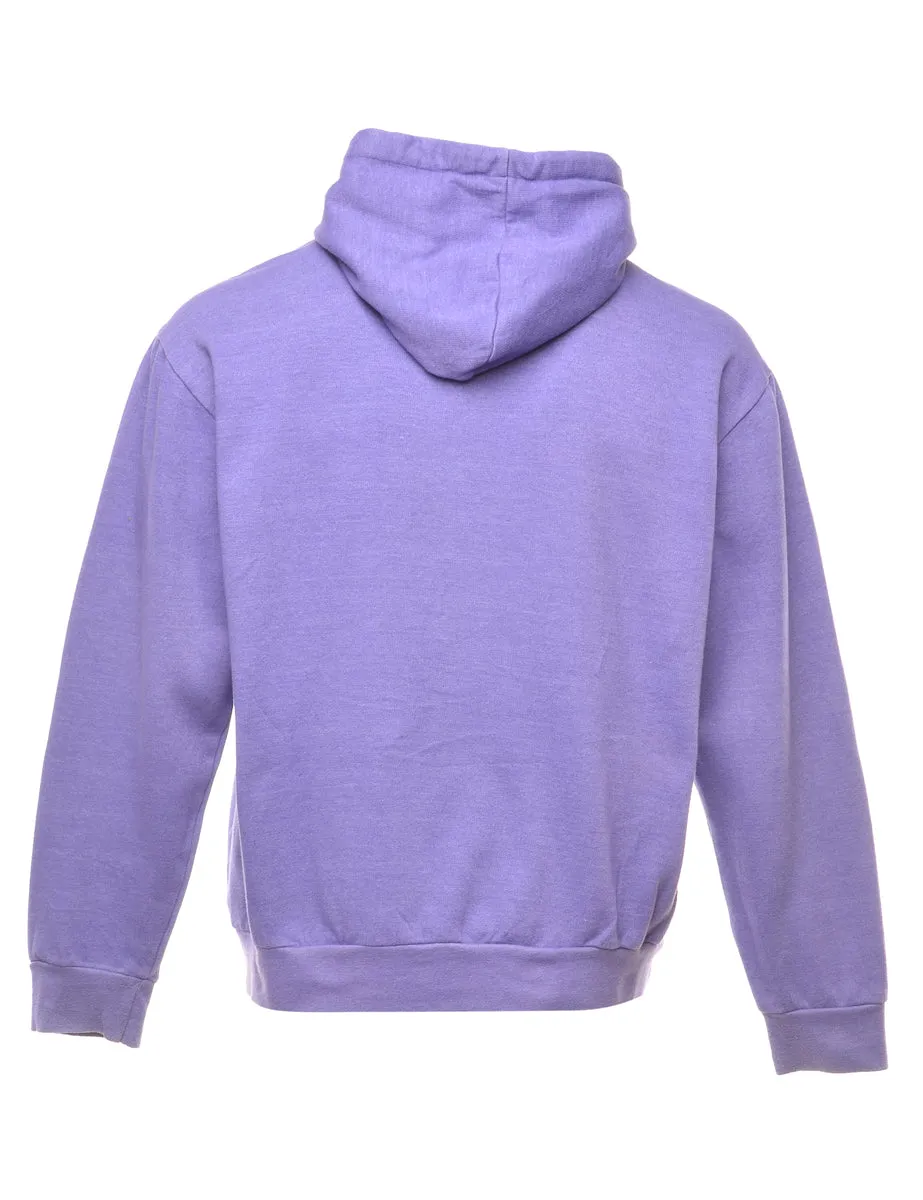Purple Hooded Sweatshirt - M