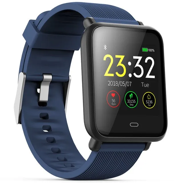Q9 Smartwatch Waterproof Sports For Android IOS With Heart Rate Monitor Blood Pressure Functions Smart Watch