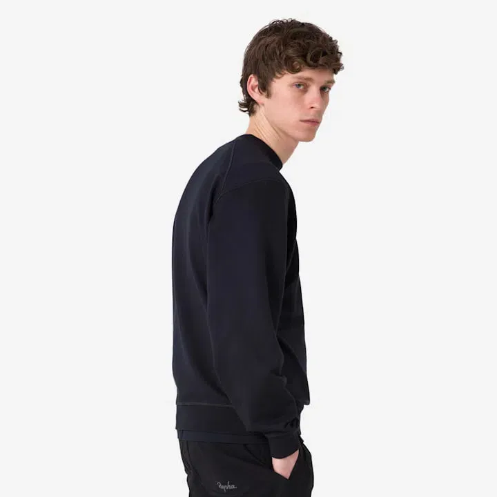 RAPHA Cotton Sweatshirt Large Logo - BBK/Black White