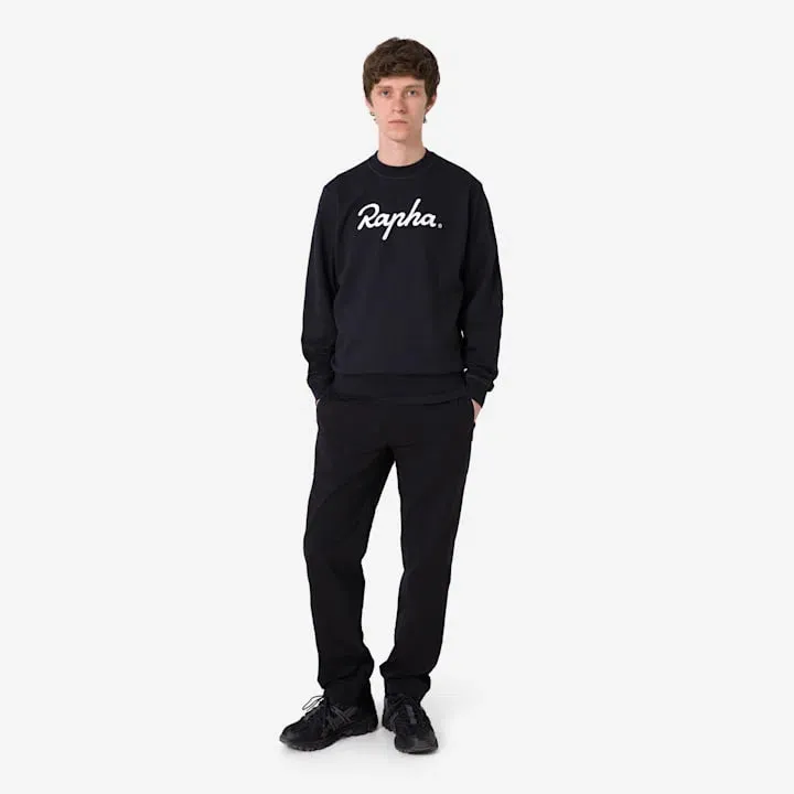 RAPHA Cotton Sweatshirt Large Logo - BBK/Black White