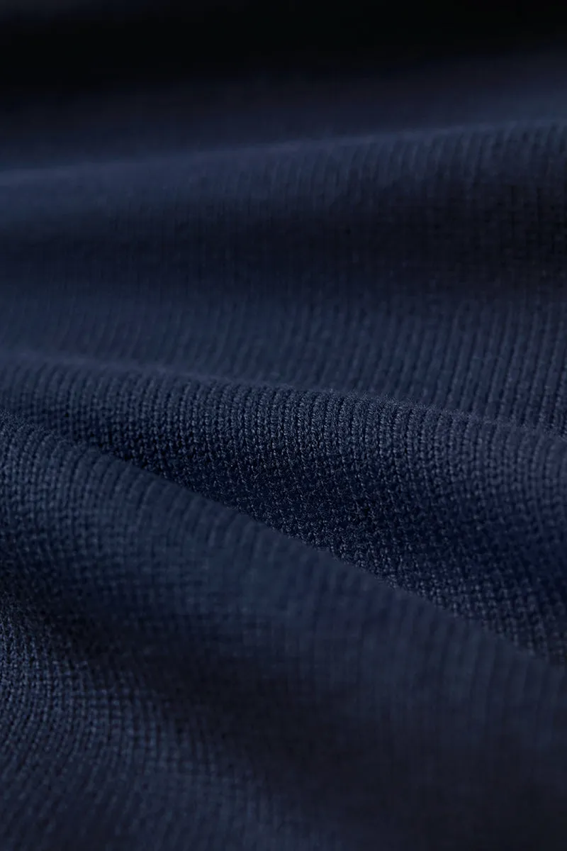 Regal Shawl Collar Cardigan | Navy NNY096