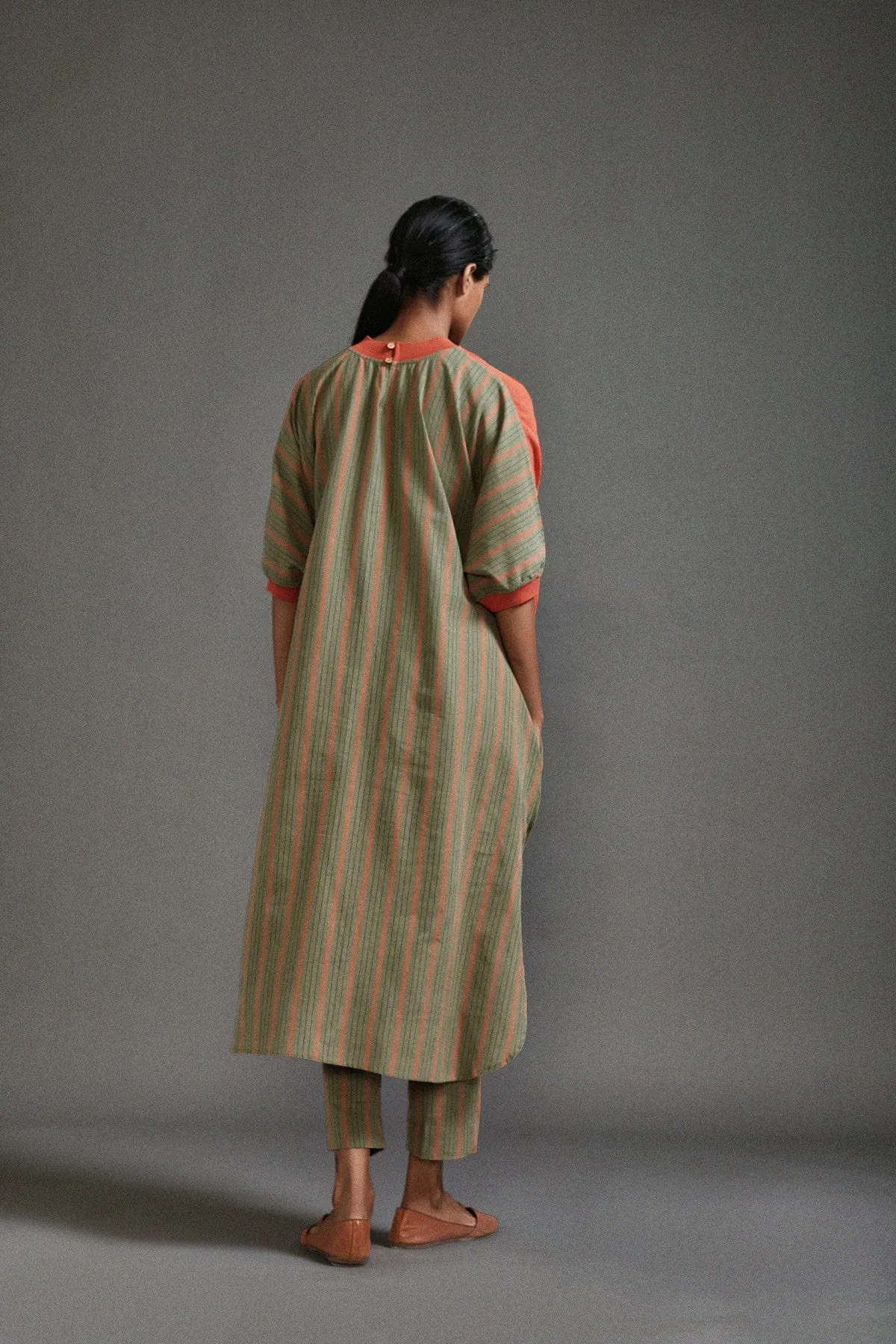 Rust & Green CB Cowl Tunic