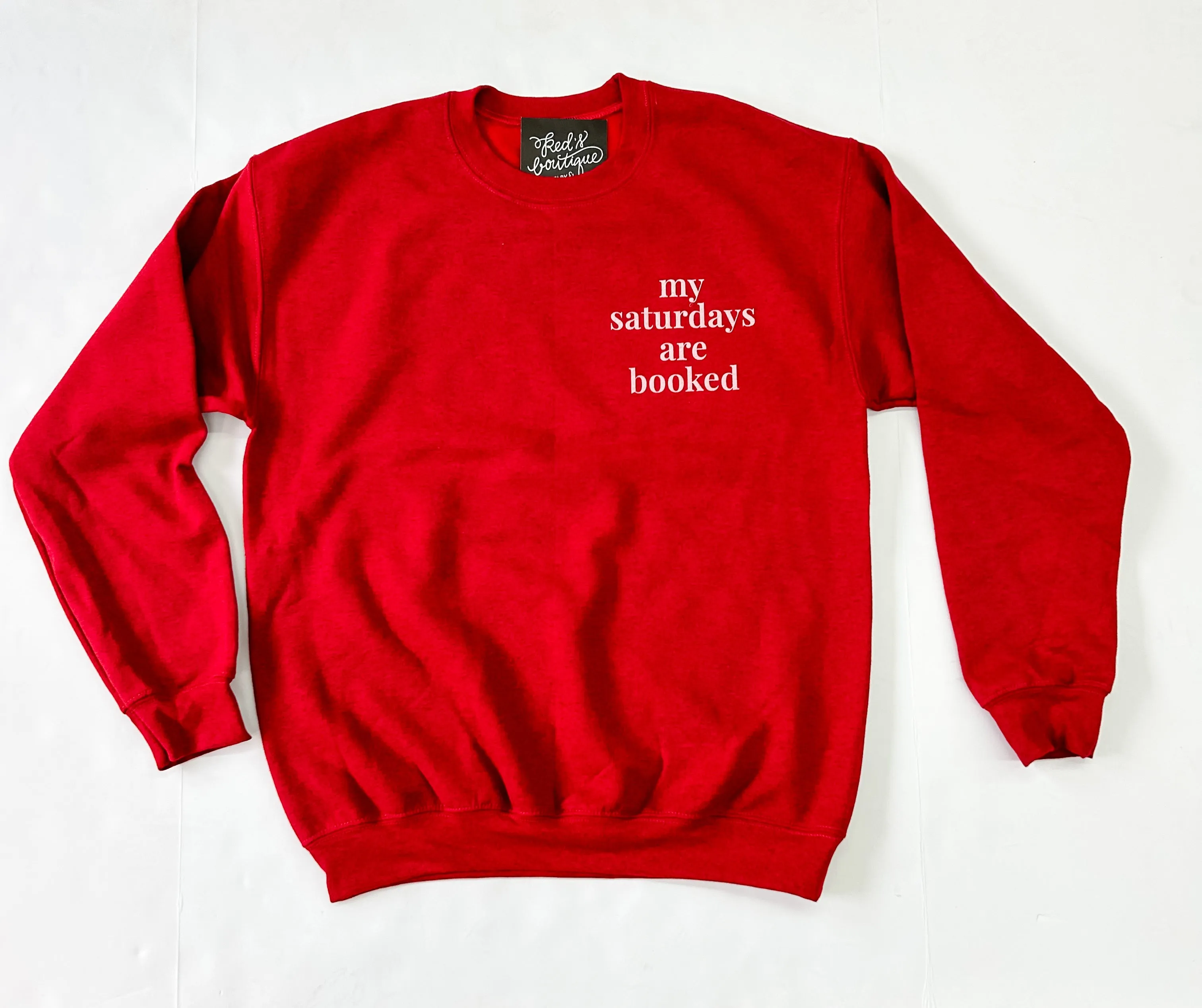 Saturday Tailgating Club Sweatshirt - Red
