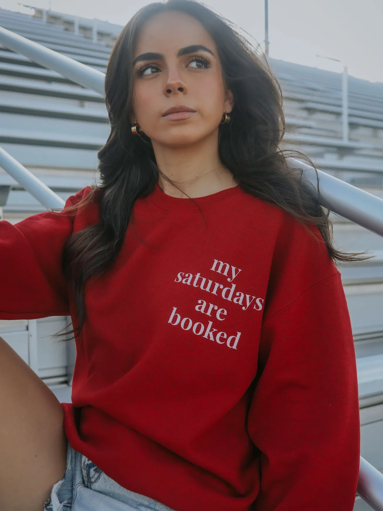 Saturday Tailgating Club Sweatshirt - Red