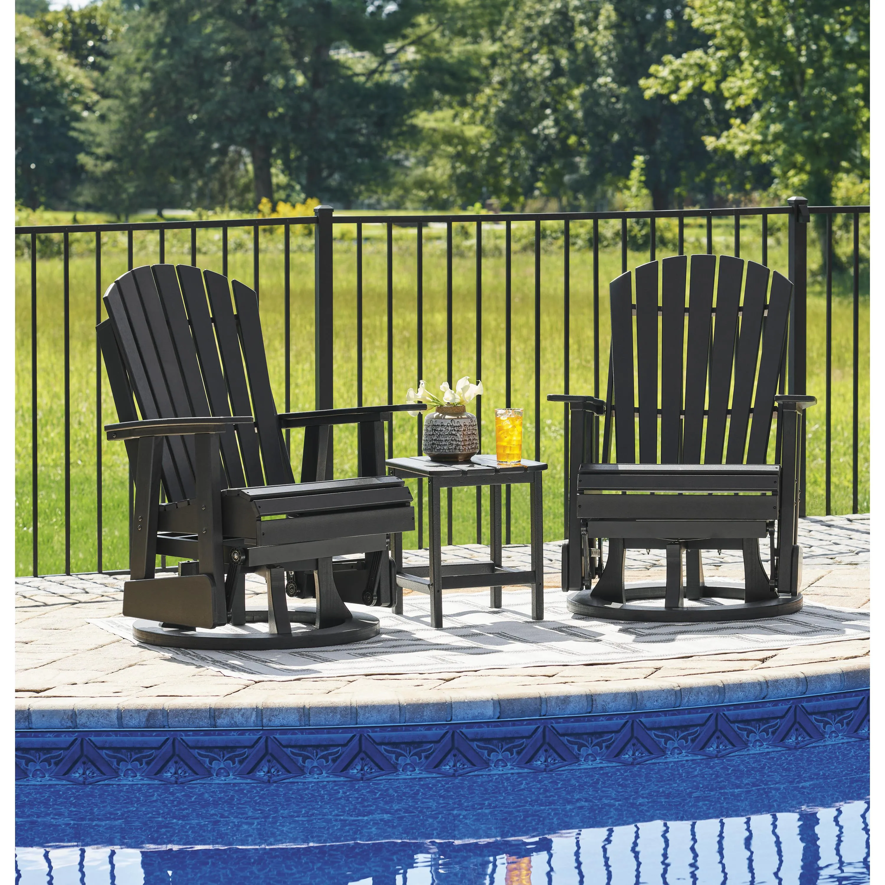 Signature Design by Ashley Hyland wave P108-820 Swivel Glider Chair