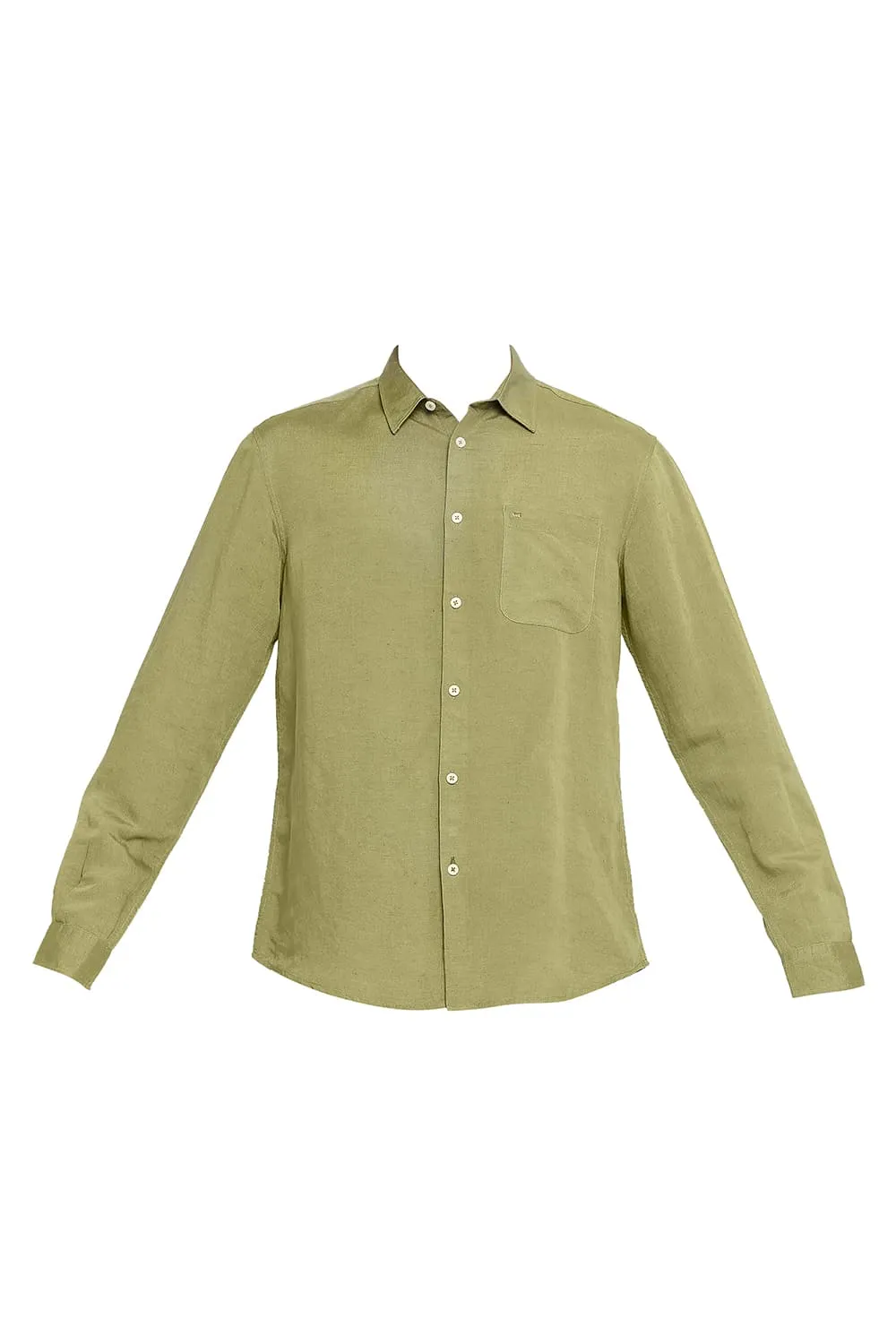 Slim Fit Linen Viscose Shirt