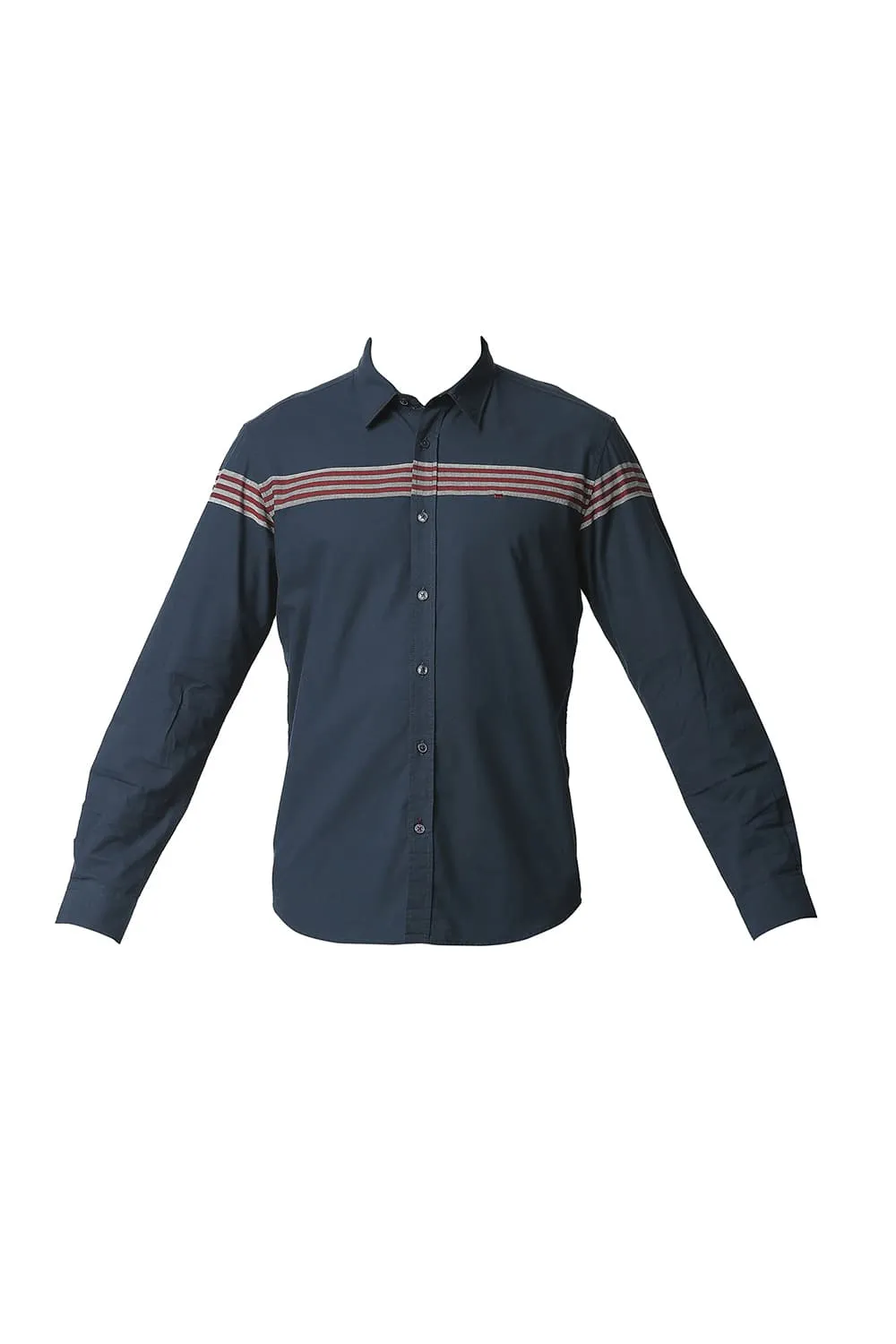 Slim Fit Oxford Eng Weft Stripe Shirt