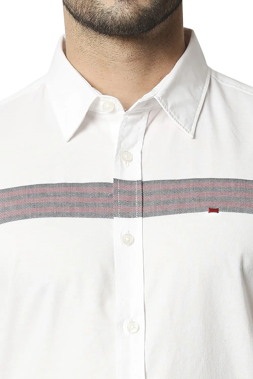 Slim Fit Oxford Eng Weft Stripe Shirt