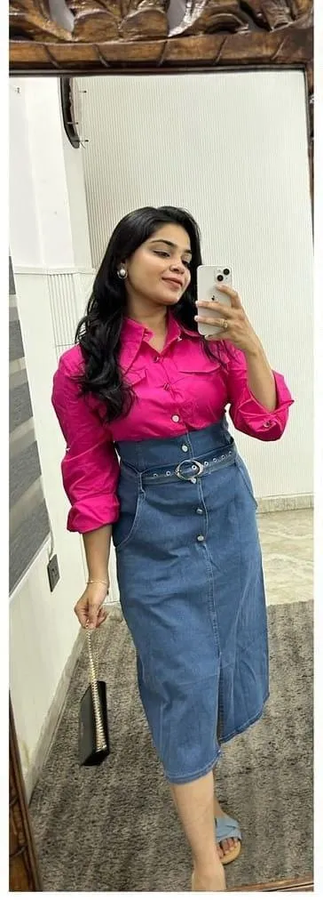 Smart denim dress