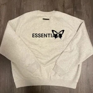 Street style personalized alphabet butterfly print long-sleeved hoodie