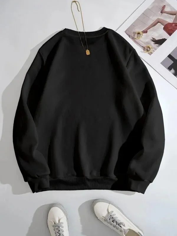 SXV  'BOSTON’ Printed Cool Aesthetic Drop Shoulder Oversized Sweatshirt