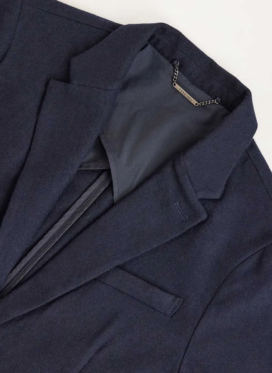 Tailored Wool Blazer | Navy