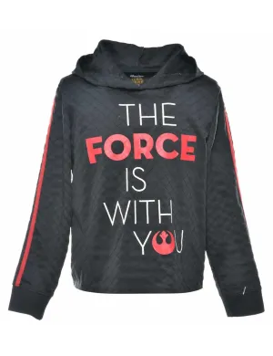 The Force Is With You Printed Hoodie - S