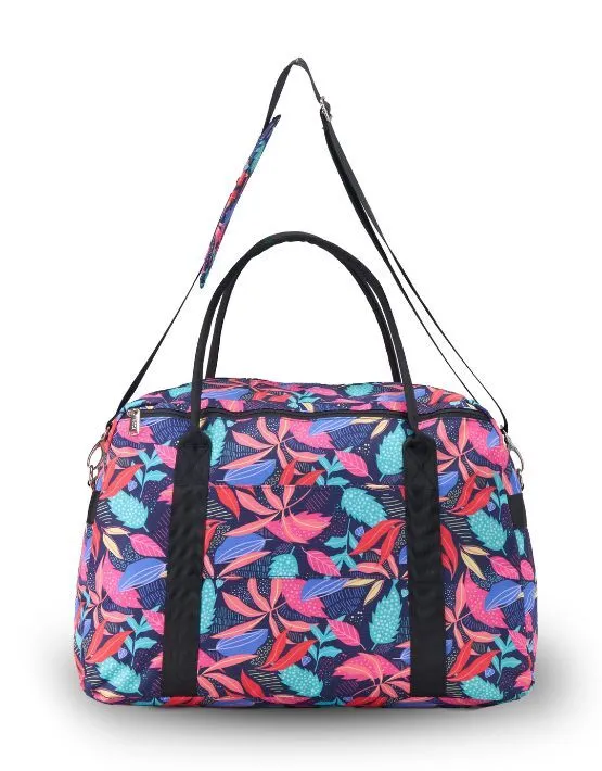 Tosca - TCA935-L Fashion overnight tote - Black/Tropical